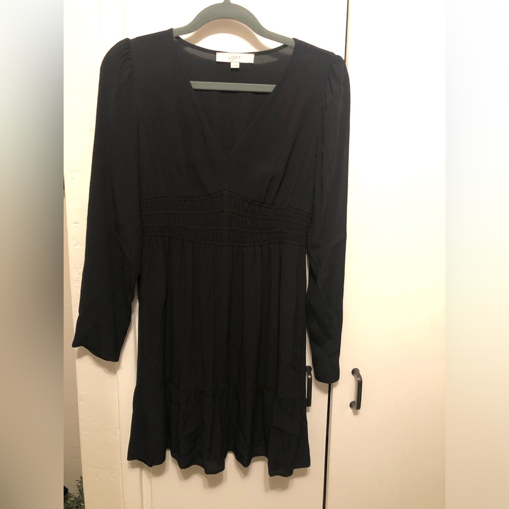 Loft Black Mini Dress